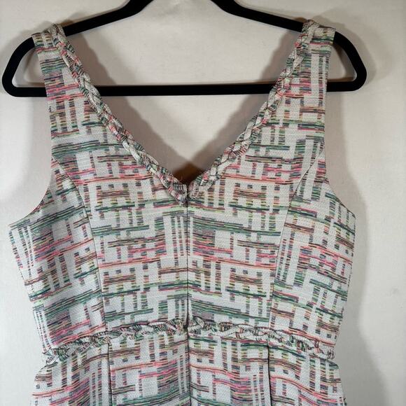 Trina Turk Linda Basket Weave Jacquard Dress Size 10 - Picture 6 of 11